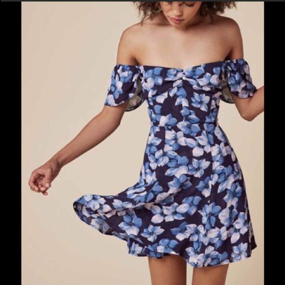 Reformation off-shoulder dress