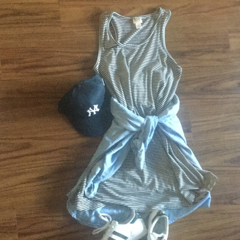 MERONA above the knee striped dress