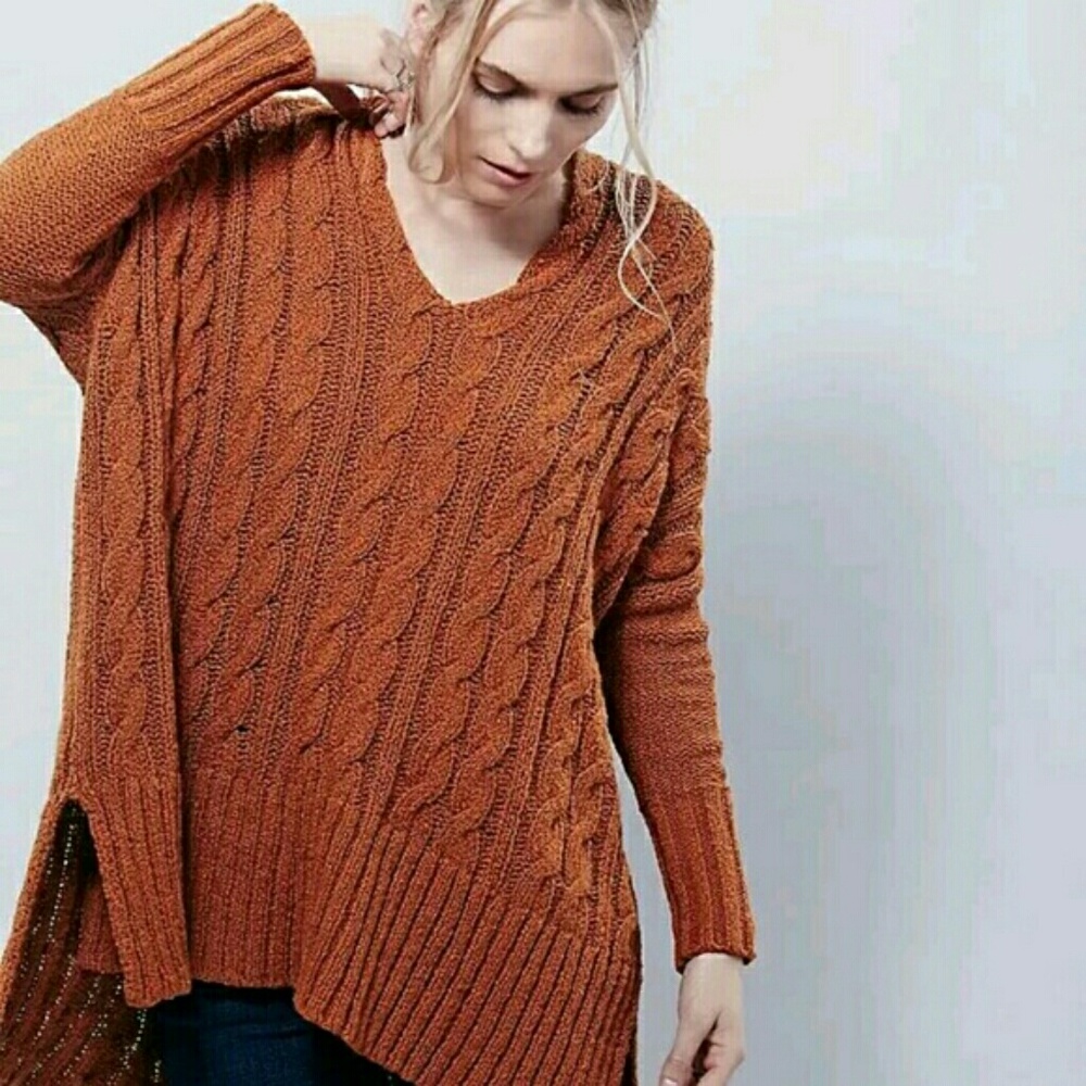 Free People Cable V Neck - Size XS