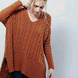 Free People Cable V Neck - Size XS