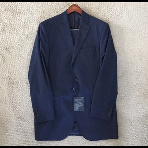NWT Men's dark blue suit jacket 40L pants 34