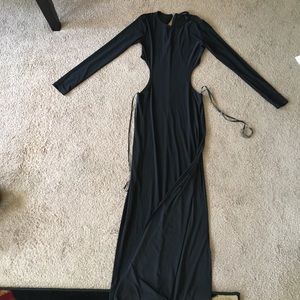 Long black maxi dress