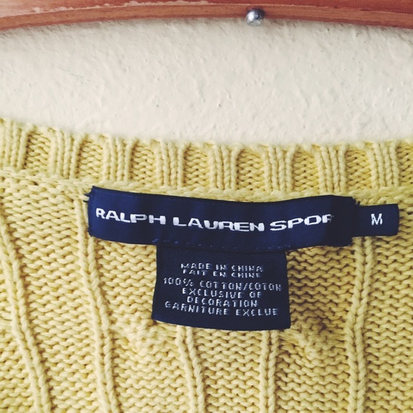 Ralph Lauren Sport V Neck Sweater - Picture 3 of 4