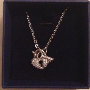 Swavorski necklace key and heart