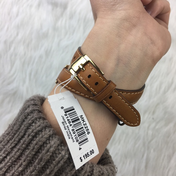 Michael Kors luggage tan slim runway wrap watch - Picture 7 of 8