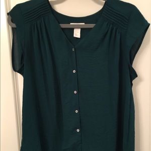 H&M Conscious green top