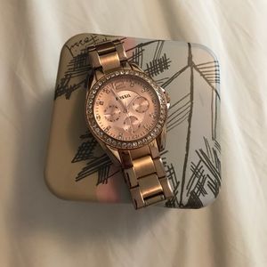 Rose Gold Fossil watch