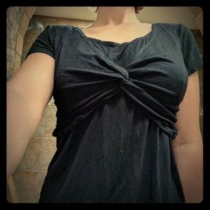 Motherhood nursing wear black top