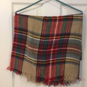 Plaid Blanket Scarf