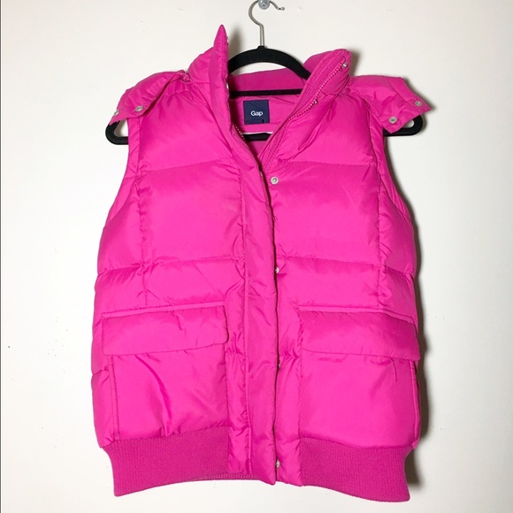 GAP Jackets & Blazers - Gap hooded down puffer vest S