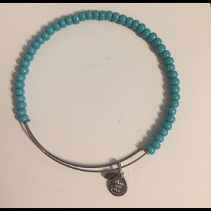 Alex and Ani turquoise beaded bracelet