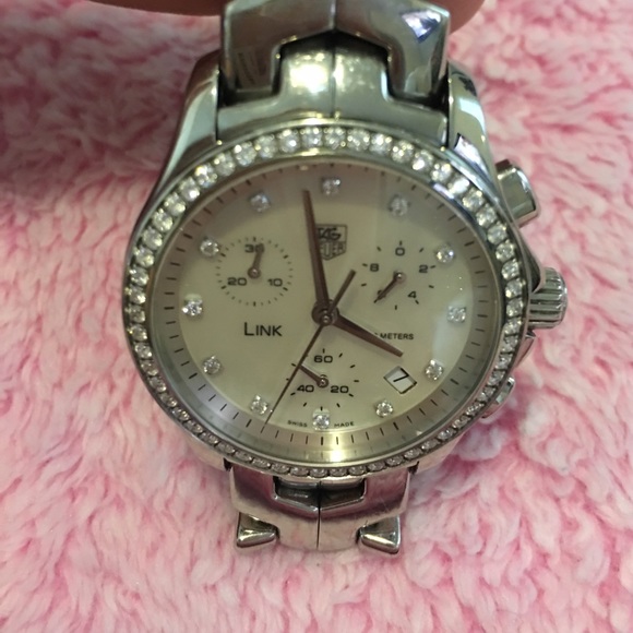 Tag Heuer Link Chrono Diamond Women's Watch - Picture 3 of 4