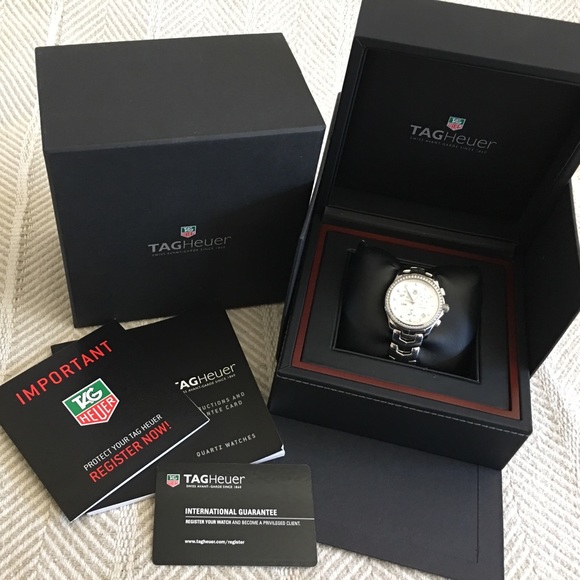 Tag Heuer Link Chrono Diamond Women's Watch - Picture 4 of 4