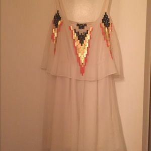 White, sequenced dress