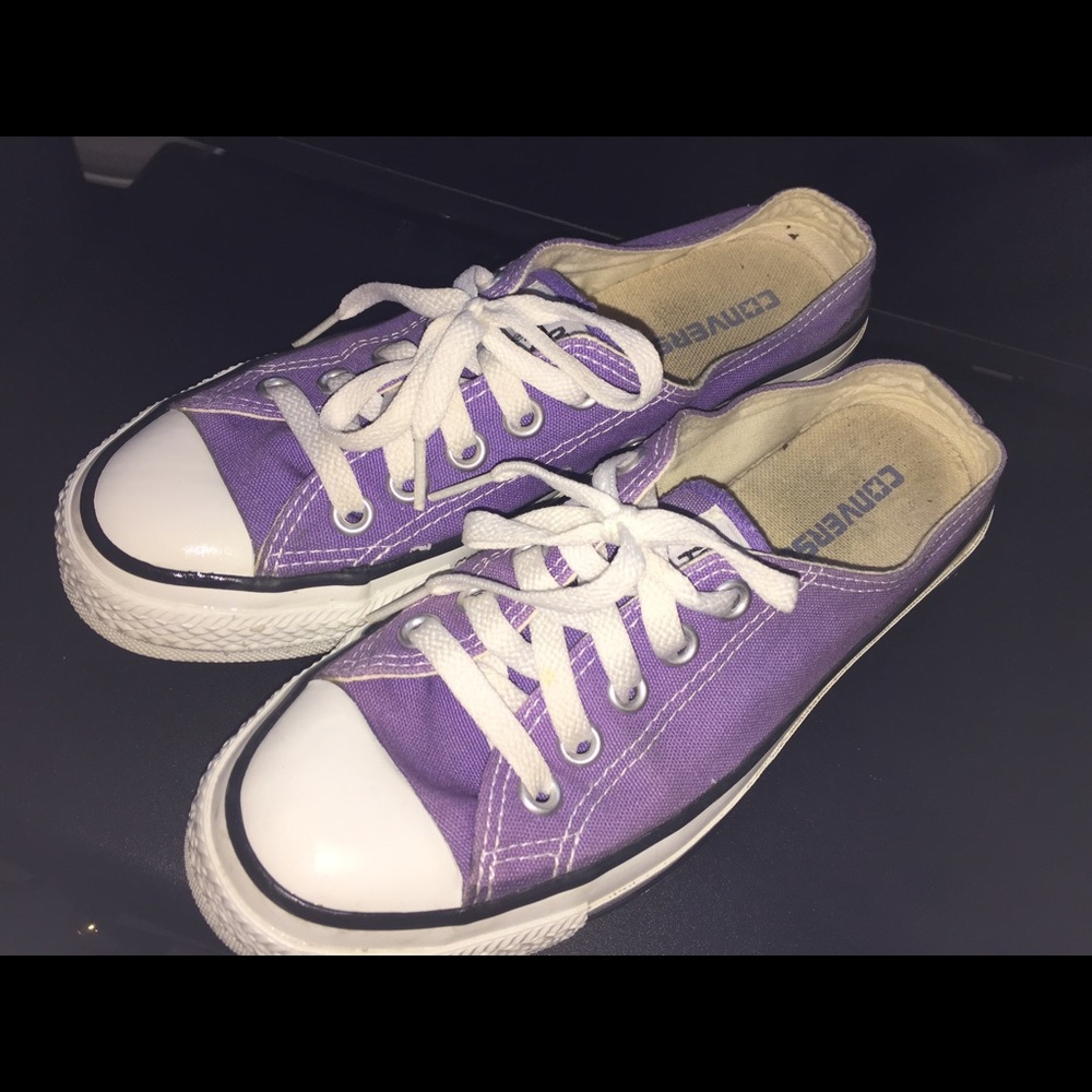 Purple slip on converse