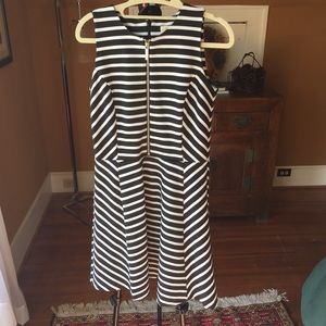Michael Kors Striped Skater Dress