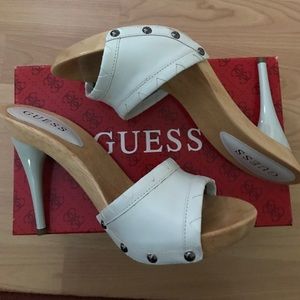 Guess Miperana2 Platform Sandal White