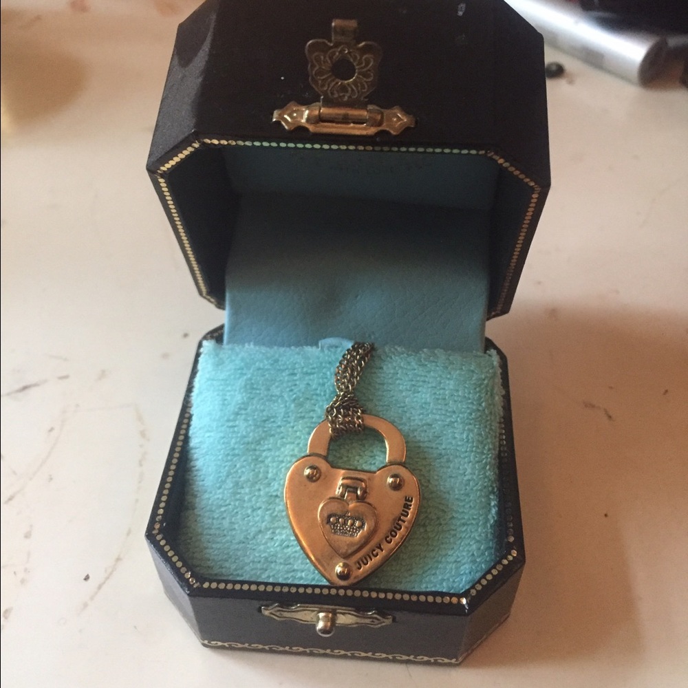Gold Juicy Couture heart Necklace