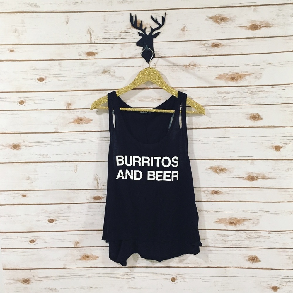 SOLD! Burritos and Beer Tank top