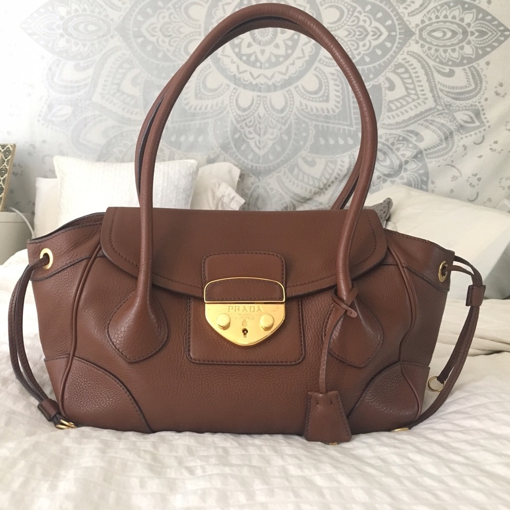 Brown Prada bag