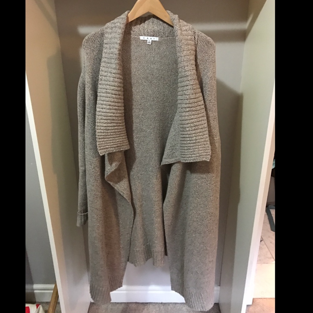 Cabi Oatmeal Colored Sweater Coat