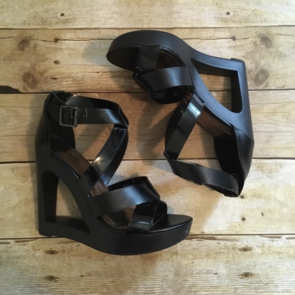 Carlos Santana Shoes - Strappy wedge heels.