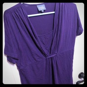 Milk nursing wear top in purple