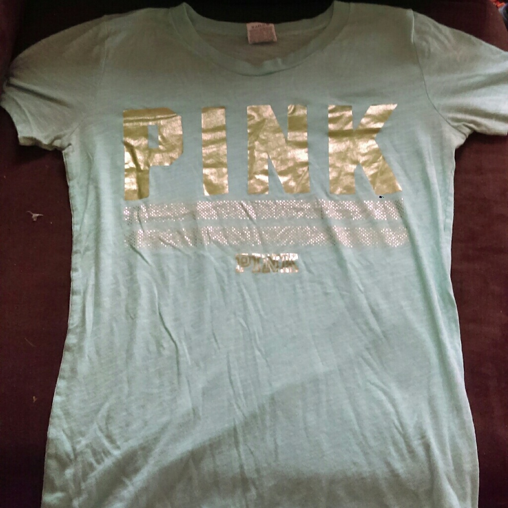 Pink teal t-shirt