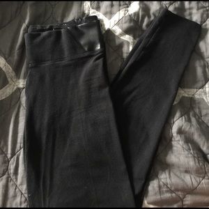 LEATHER WAIST BAND LEGGINGS