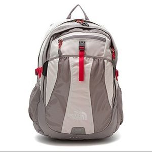 North Face Recon backpack white/purple