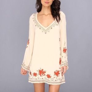 Free People SKYFALL Embroidered Dress