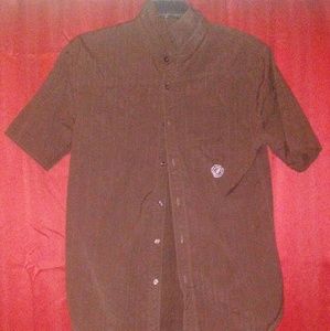Short sleeve button up collar shirt
