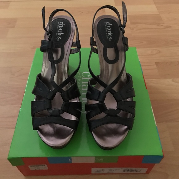 Charles by Charles David Luna 2 cork wedge sandals - Picture 1 of 7
