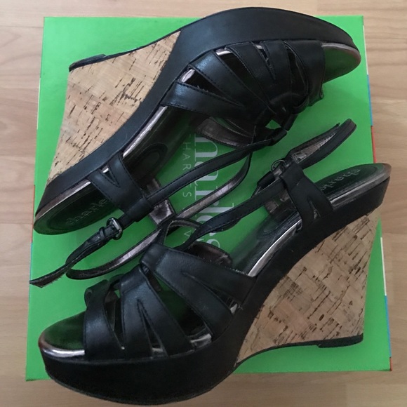 Charles by Charles David Luna 2 cork wedge sandals - Picture 2 of 7