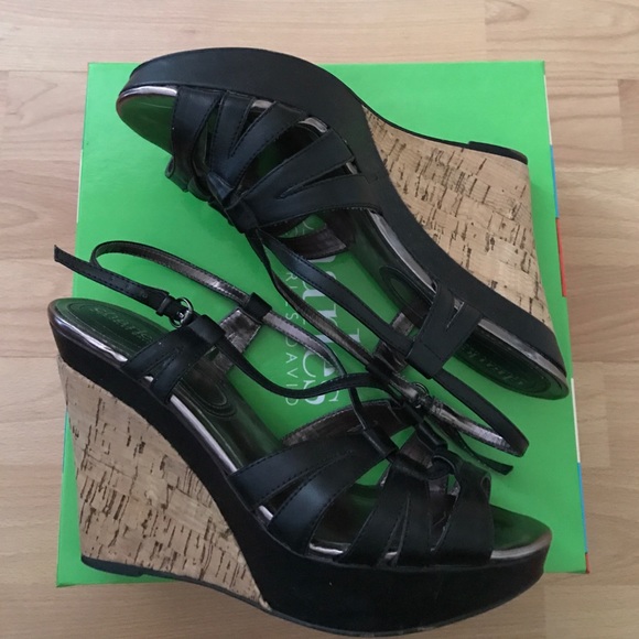 Charles by Charles David Luna 2 cork wedge sandals - Picture 3 of 7