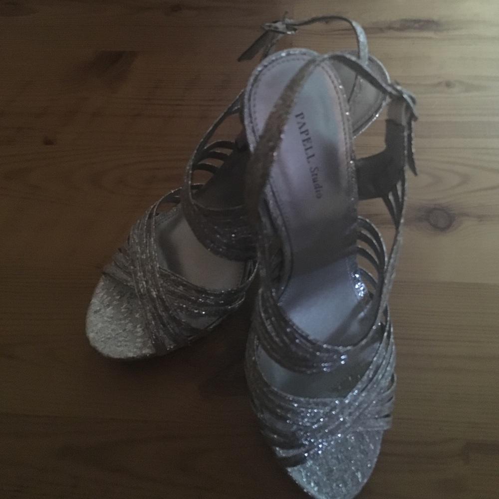 Silver shoes