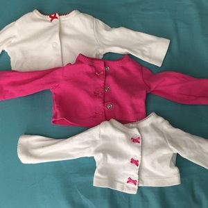 Infant button-up cardigans