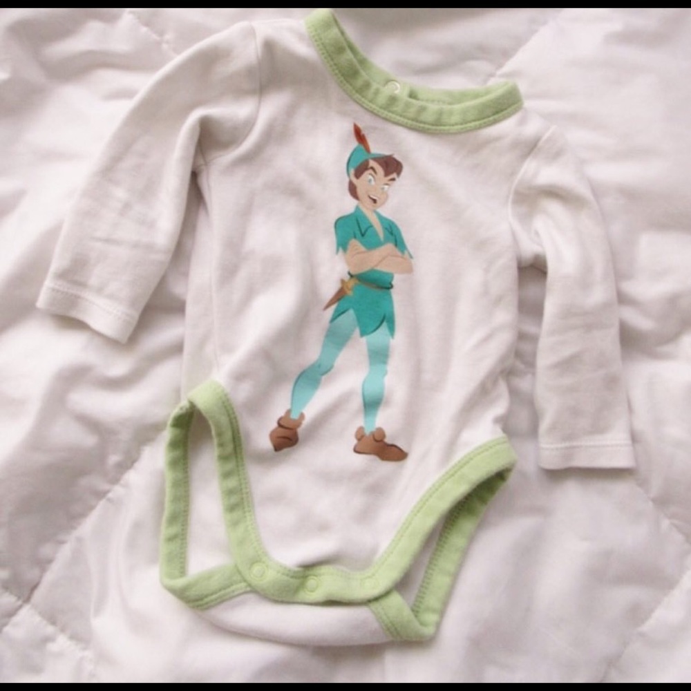 Disney Baby Peter Pan Long Sleeved Onesie