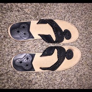 Jack Rogers black sandals