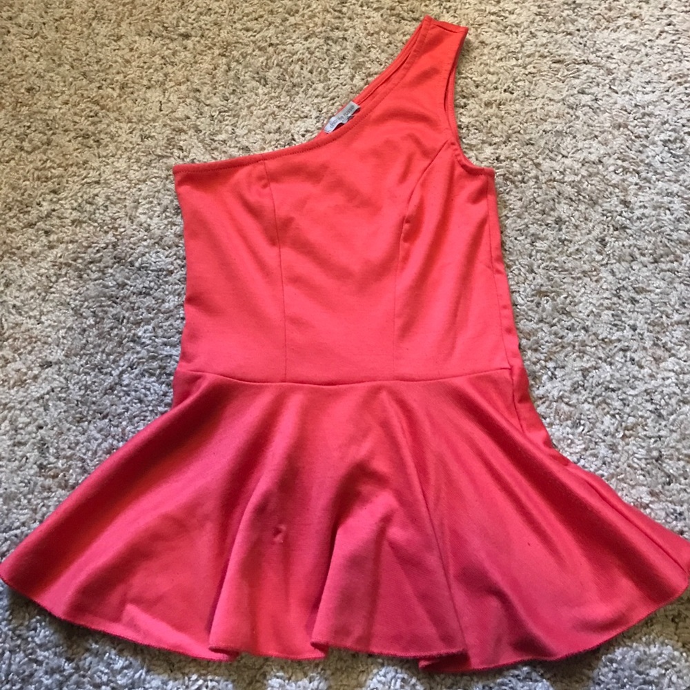 One shoulder dressy tank top