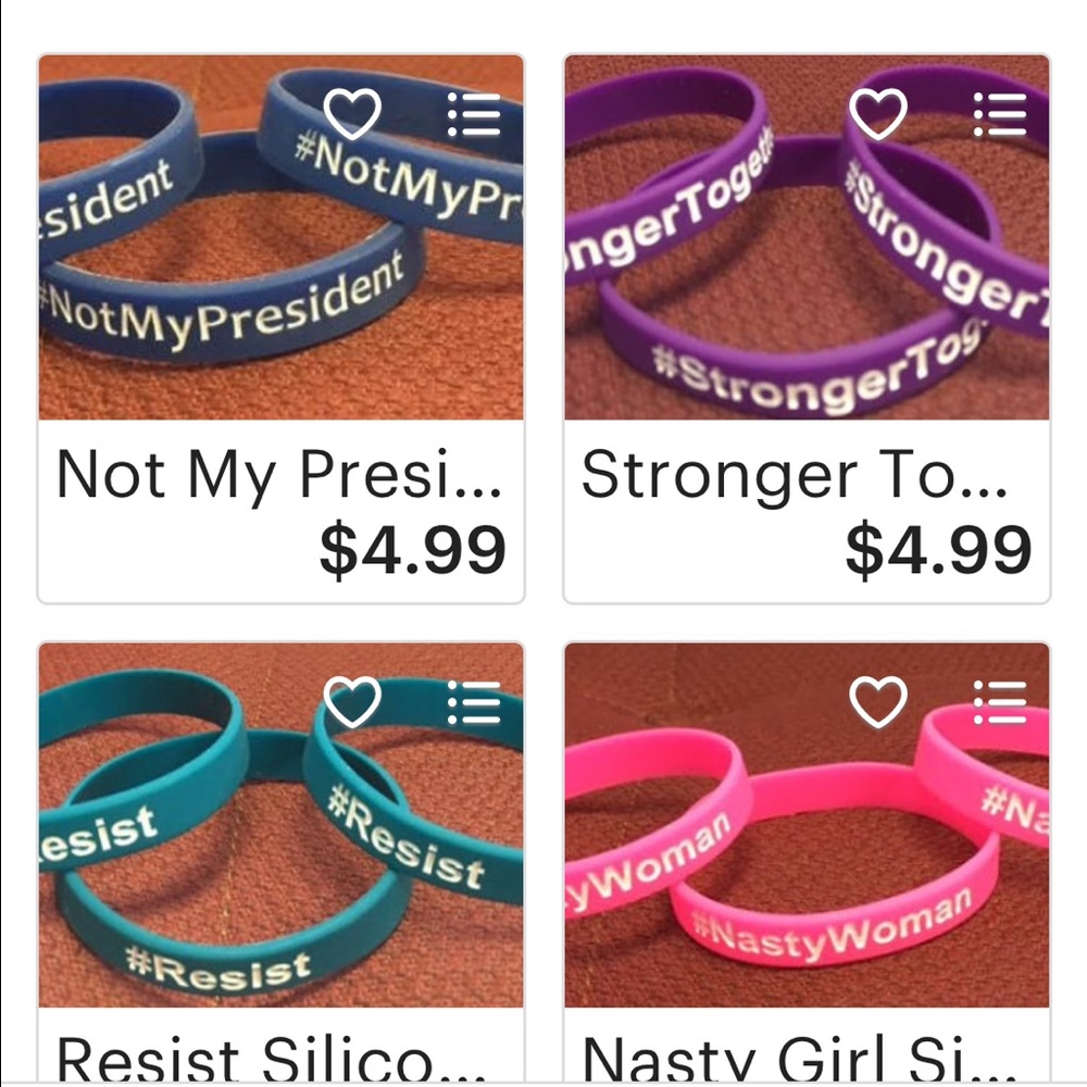 Bracelets bundle 25% proceeds goes to ACLU.