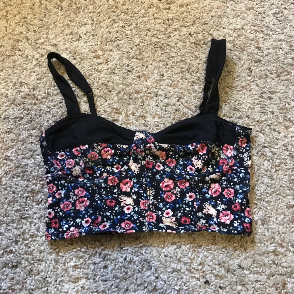 Floral crop top/bralette
