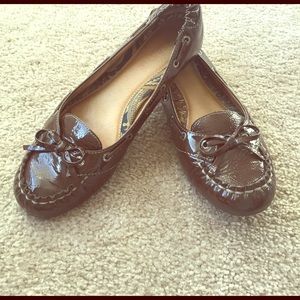 Patent leather loafers