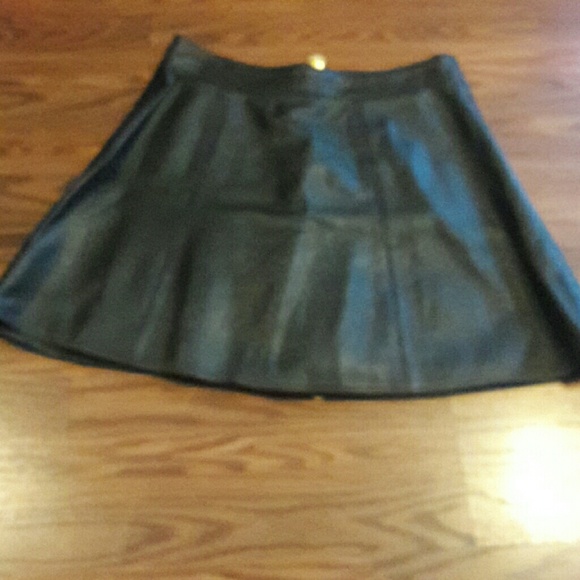Dresses & Skirts - Final Sale**Saks Fifth Ave.Leather Skirt** EUC