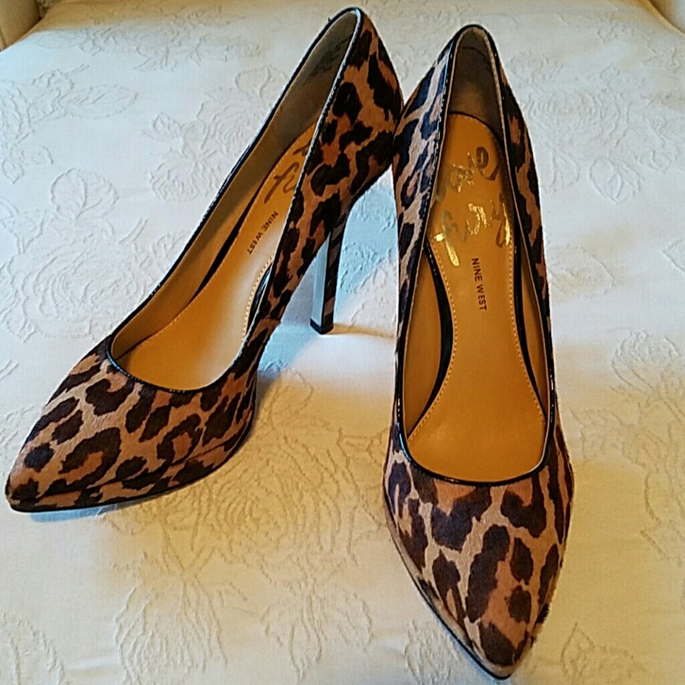 REDUCED! Nine West Love Fury Cheetah Print Heels