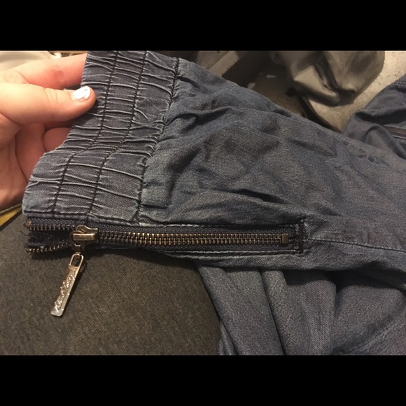 Plus size jean joggers - Picture 3 of 4