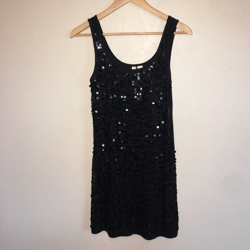 Sequin black NYE mini dress!