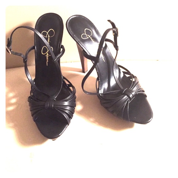 jessica simpson black strappy sandals