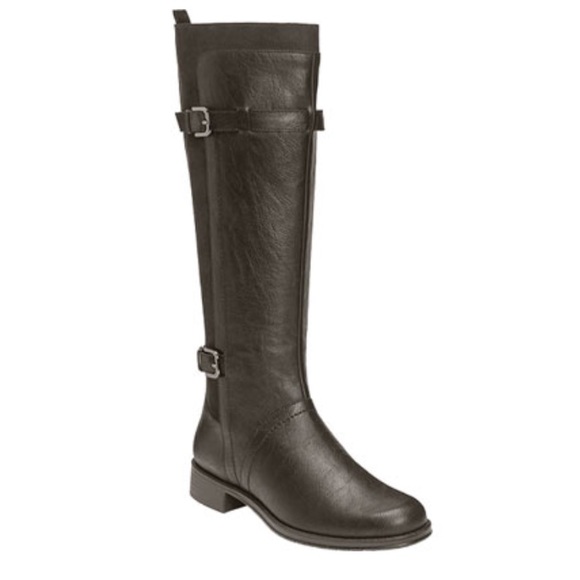 Aerosoles Black Riding Boot - Picture 1 of 5