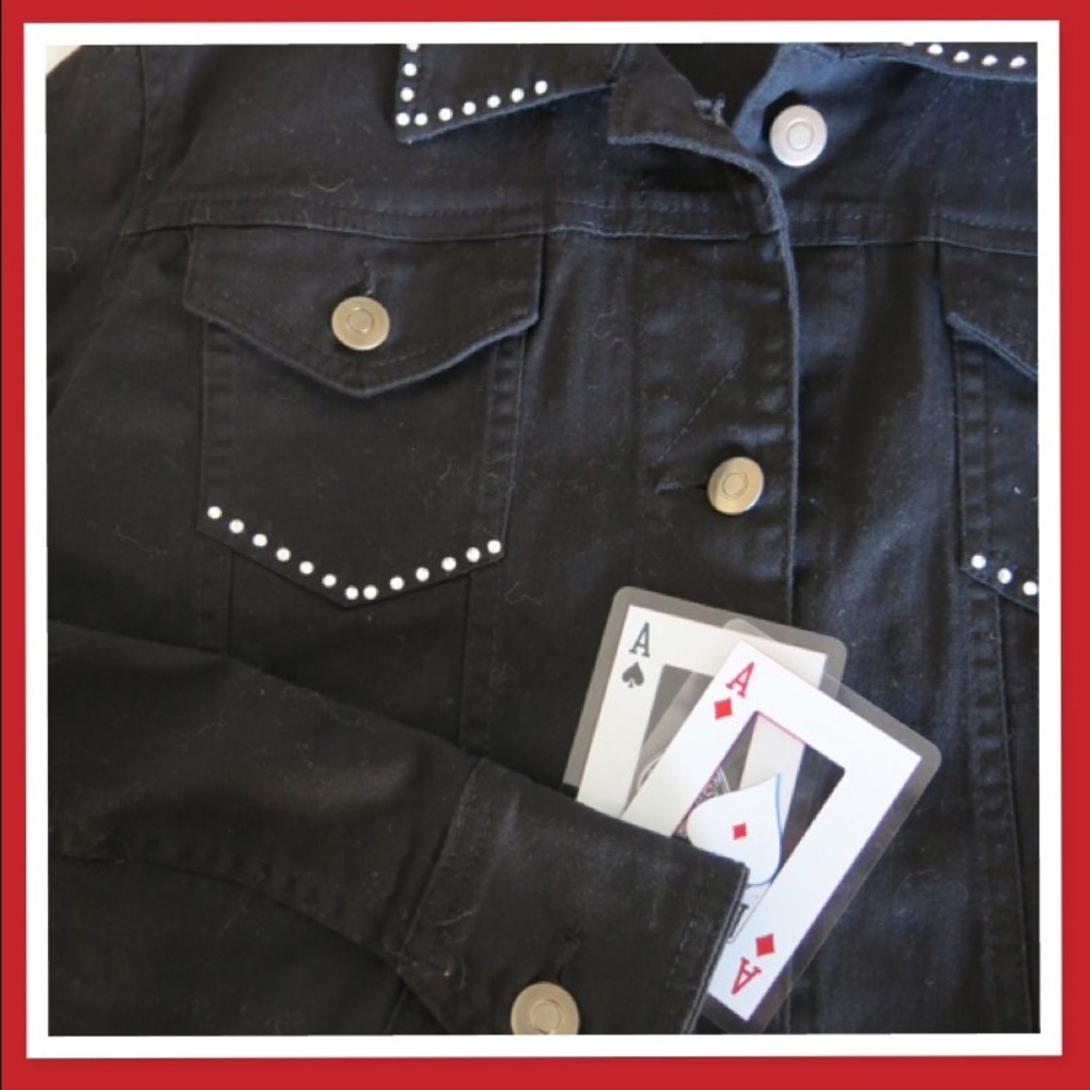 ♠️♥️EUC Lucky Black Jacket♦️♣️